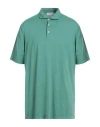 Gran Sasso Man Polo Shirt Green Size 50 Cotton
