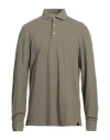 Gran Sasso Man Polo Shirt Khaki Size 50 Cotton In Beige