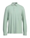 Gran Sasso Man Polo Shirt Light Green Size 46 Cotton