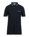 Gran Sasso Man Polo Shirt Midnight Blue Size 48 Cotton In Blue