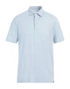 Gran Sasso Man Polo Shirt Sky Blue Size 42 Cotton