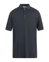 Gran Sasso Man Polo Shirt Steel Grey Size 48 Cotton