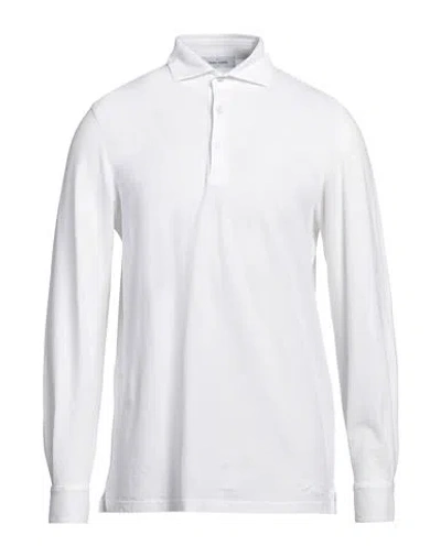 Gran Sasso Man Polo Shirt White Size 42 Cotton
