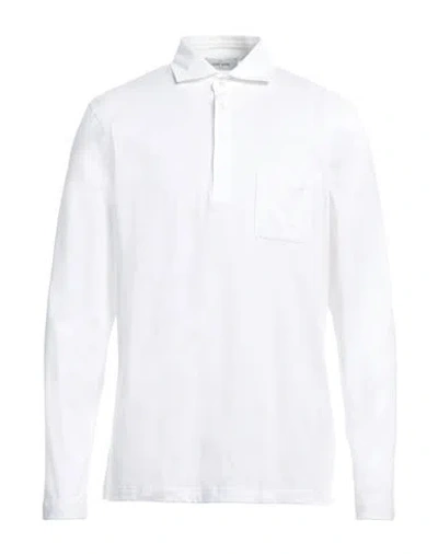 Gran Sasso Man Polo Shirt White Size 42 Cotton