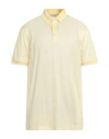 Gran Sasso Man Polo Shirt Yellow Size 48 Cotton
