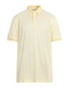 Gran Sasso Man Polo Shirt Yellow Size 48 Cotton In Yellow