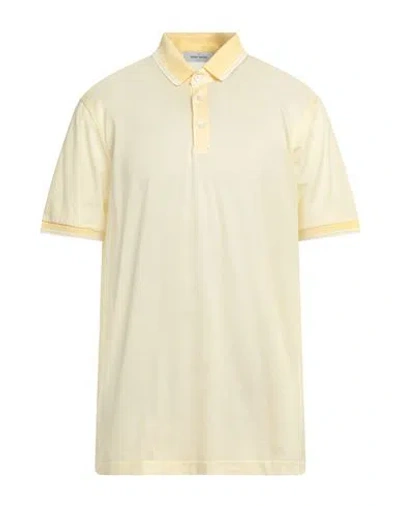 Gran Sasso Man Polo Shirt Yellow Size 48 Cotton