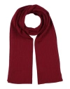 Gran Sasso Man Scarf Burgundy Size - Virgin Wool In Red