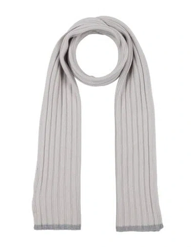 Gran Sasso Man Scarf Light Grey Size - Cashmere In Gray
