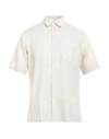 Gran Sasso Man Shirt Beige Size 36 Linen