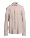 Gran Sasso Man Shirt Beige Size 50 Cotton In Beige
