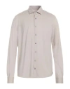 Gran Sasso Man Shirt Dove Grey Size 42 Wool In Neutral