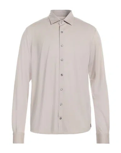 Gran Sasso Man Shirt Dove Grey Size 42 Wool In Neutral