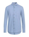 Gran Sasso Man Shirt Light Blue Size 46 Cotton In Blue