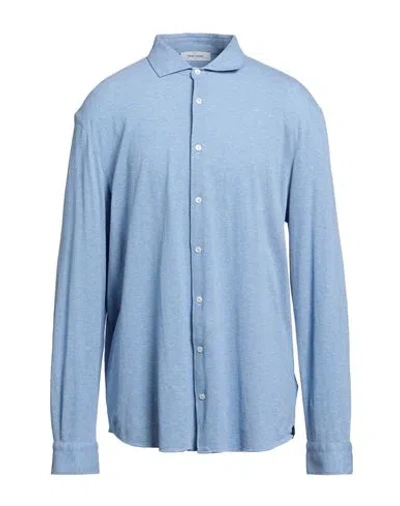 Gran Sasso Man Shirt Light Blue Size 50 Cotton