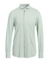 Gran Sasso Man Shirt Light Green Size 44 Cotton