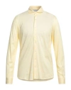 Gran Sasso Man Shirt Light Yellow Size 40 Cotton