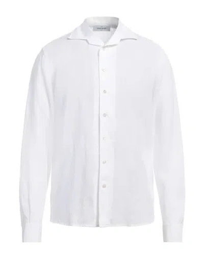 Gran Sasso Man Shirt Off White Size 40 Linen
