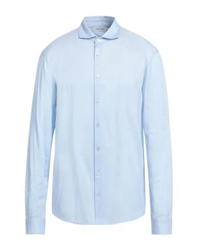 Gran Sasso Man Shirt Sky Blue Size 48 Cotton