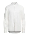 Gran Sasso Man Shirt White Size 44 Cotton