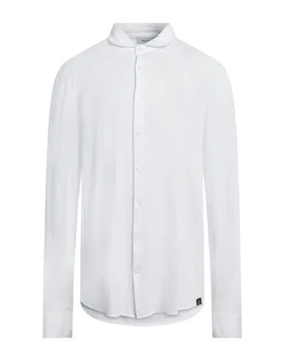 Gran Sasso Man Shirt White Size 50 Cotton