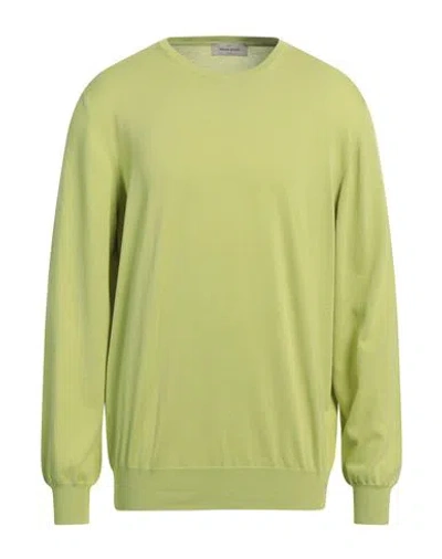 Gran Sasso Man Sweater Acid Green Size 46 Cotton In Acid Green