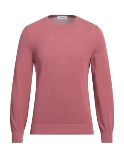 Gran Sasso Man Sweater Antique Rose Size 38 Cotton In Pink