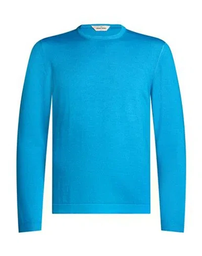 Gran Sasso Man Sweater Apricot Size 38 Virgin Wool In Orange