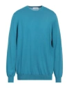 Gran Sasso Man Sweater Azure Size 44 Virgin Wool In Blue