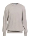 Gran Sasso Man Sweater Beige Size 36 Virgin Wool In Gray