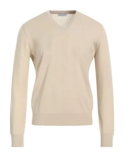 Gran Sasso Man Sweater Beige Size 38 Cashmere In Neutral