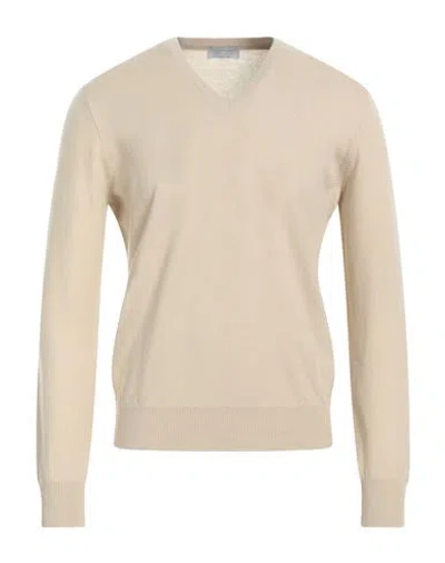 Gran Sasso Man Sweater Beige Size 38 Cashmere