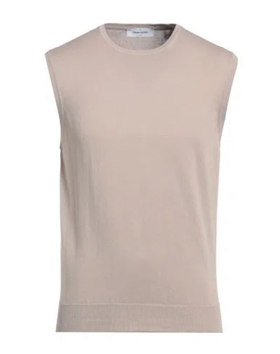 Gran Sasso Man Sweater Beige Size 42 Cotton