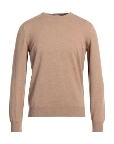 Gran Sasso Man Sweater Beige Size 40 Virgin Wool, Cashmere, Viscose In Brown
