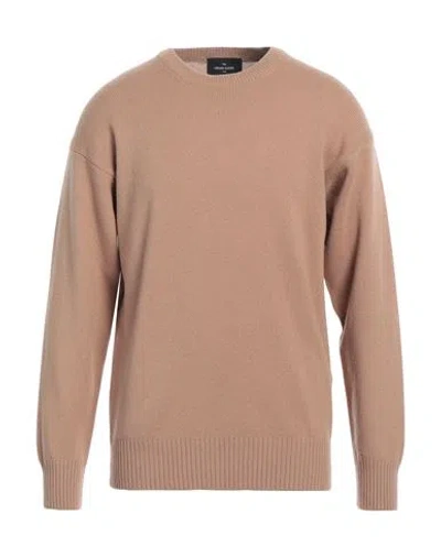 Gran Sasso Man Sweater Beige Size 42 Virgin Wool