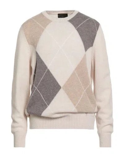 Gran Sasso Man Sweater Beige Size 44 Virgin Wool
