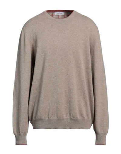 Gran Sasso Man Sweater Beige Size 48 Wool, Cashmere, Viscose