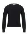 Gran Sasso Man Sweater Black Size 36 Virgin Wool, Viscose, Cashmere