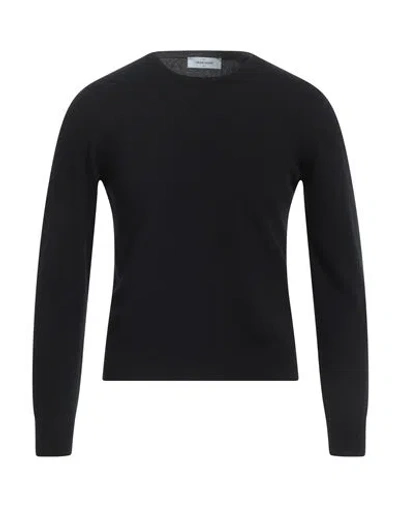 Gran Sasso Man Sweater Black Size 34 Virgin Wool, Viscose, Cashmere