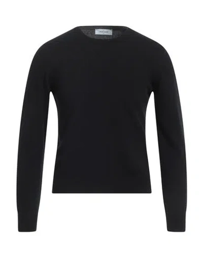 Gran Sasso Man Sweater Black Size 36 Virgin Wool, Viscose, Cashmere In Black