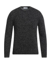 Gran Sasso Man Sweater Black Size 38 Virgin Wool In Black