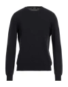 Gran Sasso Man Sweater Black Size 40 Cashmere