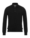 Gran Sasso Man Sweater Black Size 48 Cashmere, Silk In Black