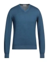 Gran Sasso Man Sweater Blue Size 38 Virgin Wool