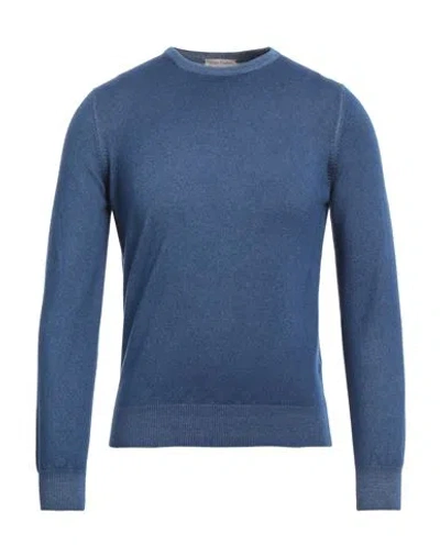 Gran Sasso Man Sweater Blue Size 38 Cashmere