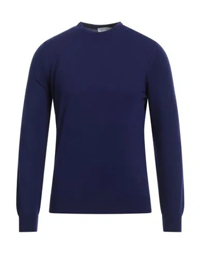 Gran Sasso Man Sweater Blue Size 38 Cashmere In Blue