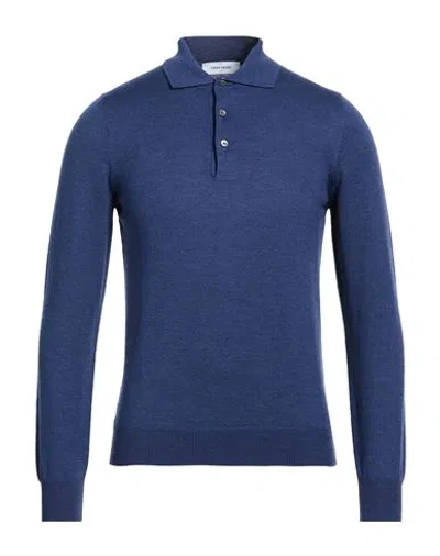 Gran Sasso Man Sweater Blue Size 38 Virgin Wool