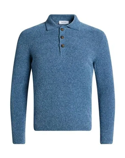 Gran Sasso Man Sweater Blue Size 38 Virgin Wool, Polyamide