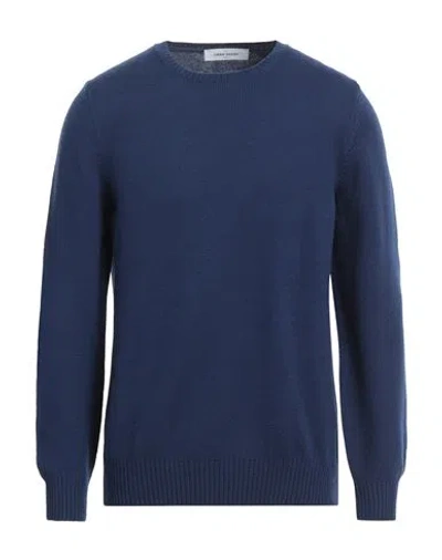 Gran Sasso Man Sweater Blue Size 40 Virgin Wool