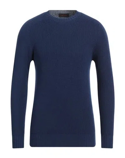 Gran Sasso Man Sweater Blue Size 48 Virgin Wool